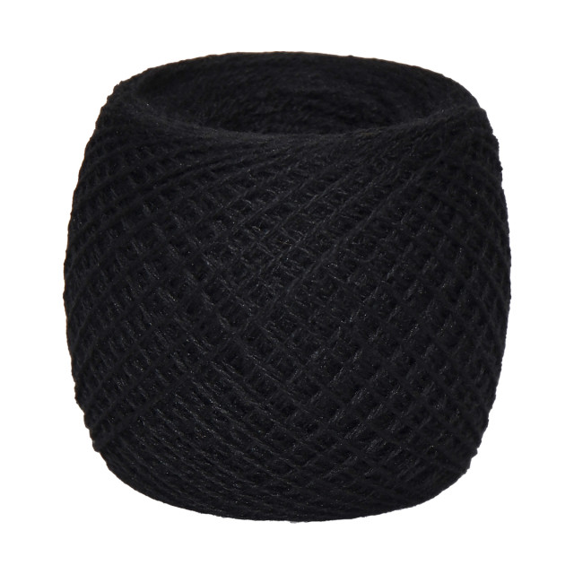 Przędza półwełniana merynosowa 10/2 nr.500 czarny 100g/500m TM Yaroslav